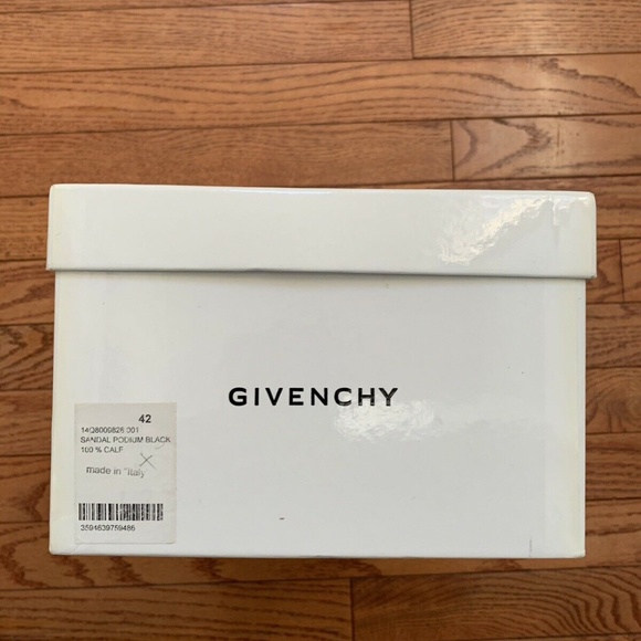 Givenchy Stingray Podium Black Leather Sandals 42 main image 4